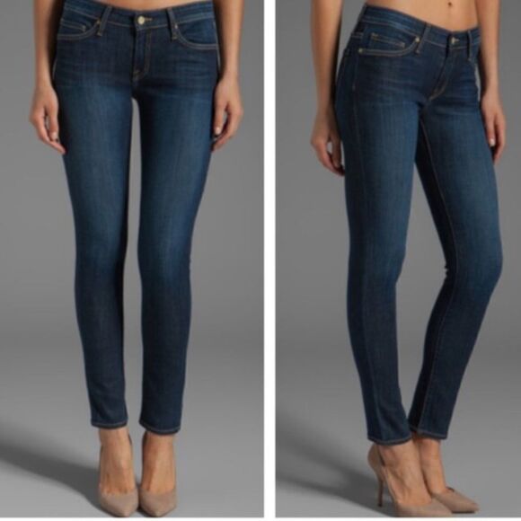 joie Sz 25 Dark Wash Mid-Rise Skinny Jeans - Picture 1 of 7